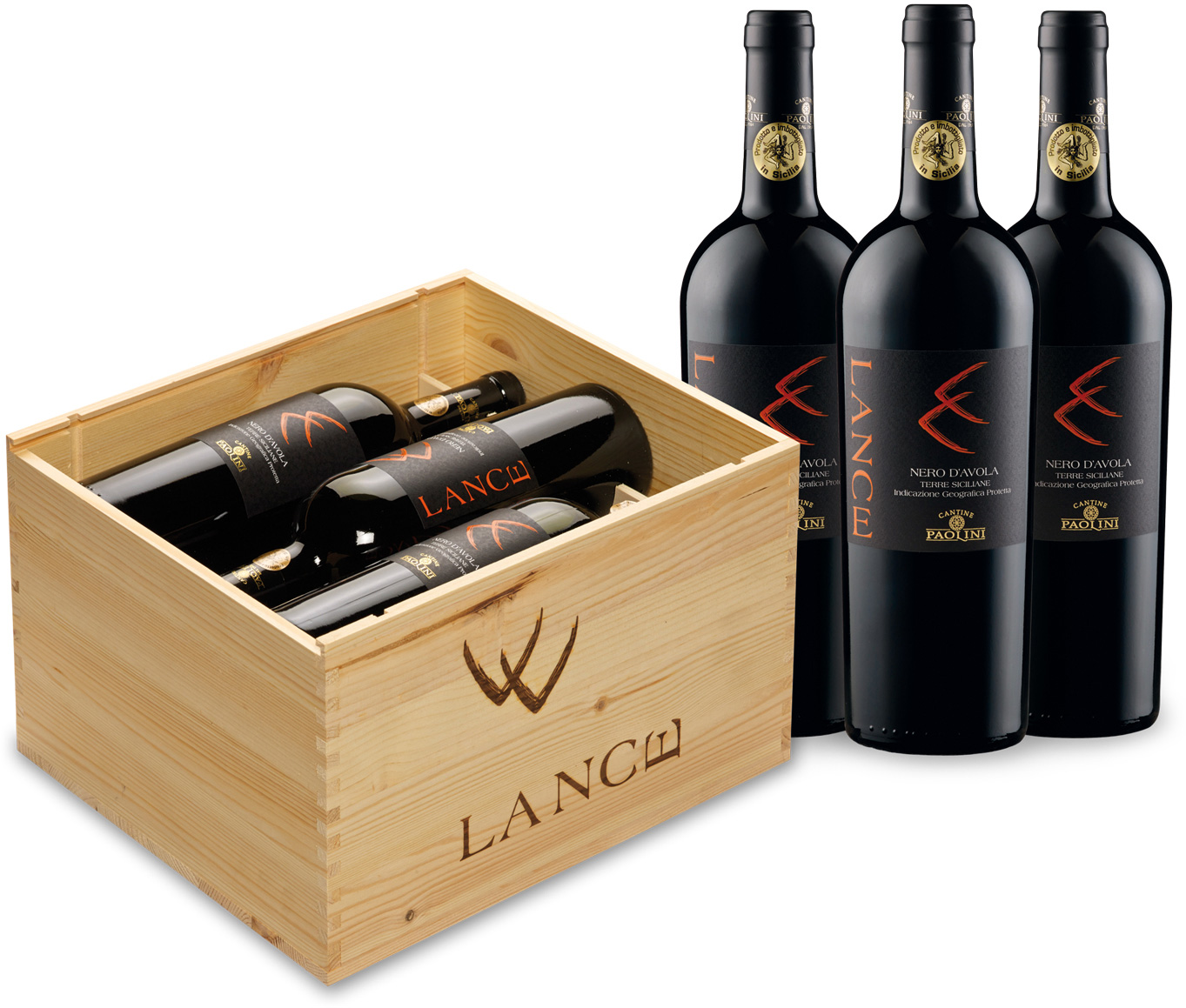 Paolini Lance Terre Siciliane Nero d'Avola IGP in 6er HK