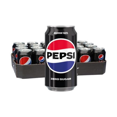 Pepsi Zero Sugar frisdrank, blik van 33 cl, pak van 24 stuks