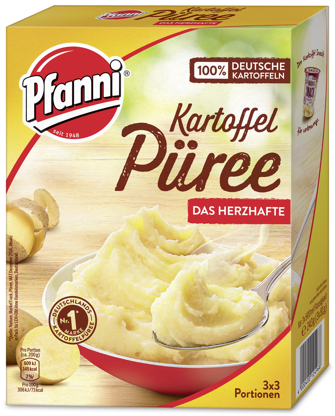 Pfanni Kartoffel Püree Das Herzhafte 3x 81G