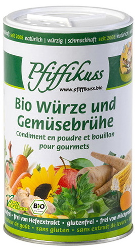 Pfiffikus Bio Würze und Gemüsebrühe 250G