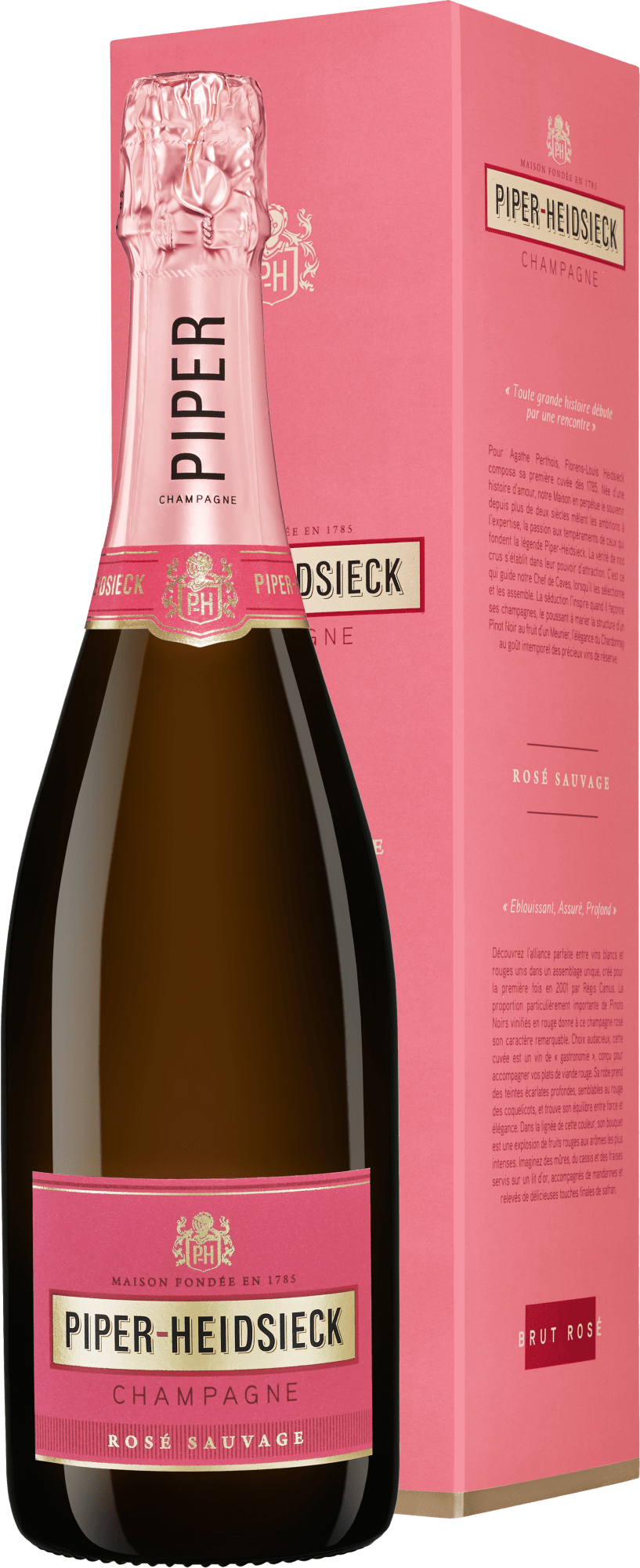 Piper-Heidsieck Champagner Brut Rosé »Sauvage« in Geschenkverpackung