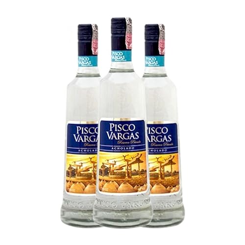 Pisco Vargas Acholado Reserva Privada Reserve 70 cl (Schachtel mit 3 Flaschen von 70 cl)