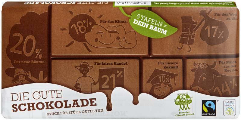 Plant for the Planet Die Gute Schokolade Fairtrade 100G