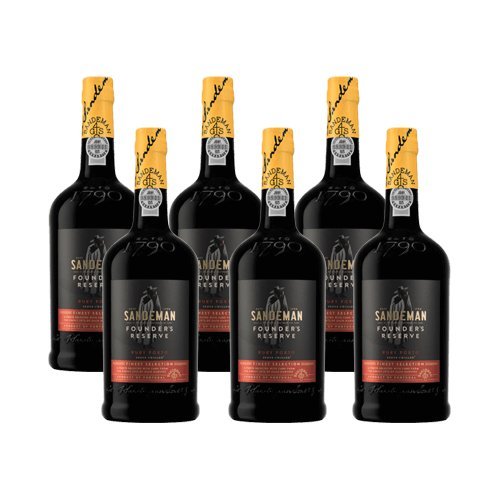 Portwein Sandeman Founder Reserve - Dessertwein- 6 Flaschen