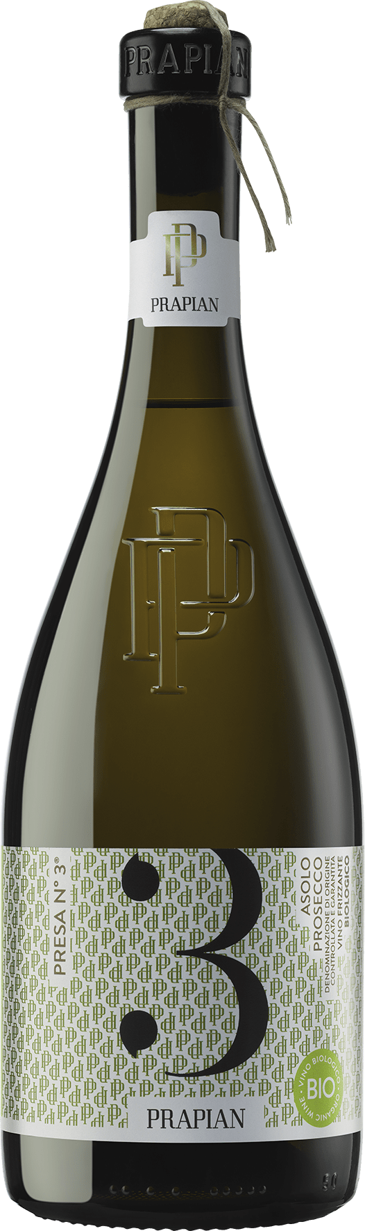 Prapian 3 Volte Asolo Vino Frizzante biologico spago Prosecco DOCG