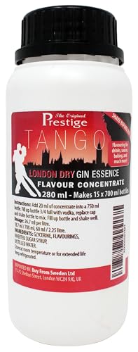 Prestige Tango Gin Aromaessenz |280 ml| - Wodka hinzufügen und eigene Drinks machen.