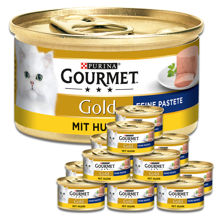 Purina Gourmet Gold Feine Pastete mit Huhn 12x85G