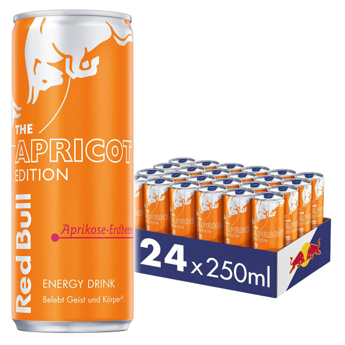 Red Bull Apricot Edition Aprikose-Erdbeere 24x250ml