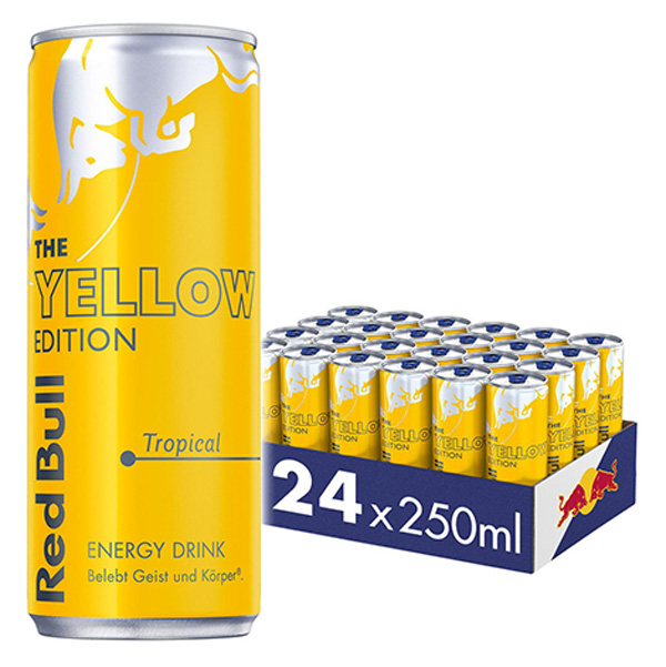 Red Bull Energy Drink Yellow Edition Tropical 24x250ml