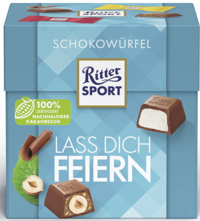 Ritter Sport Schokowürfel Lass Dich Feiern 176G