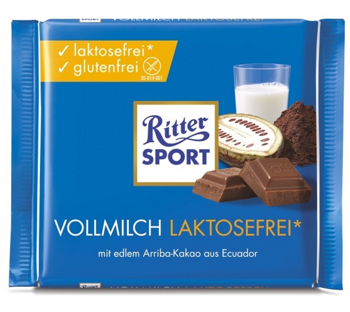 Ritter Sport Vollmilch Laktosefrei 100G