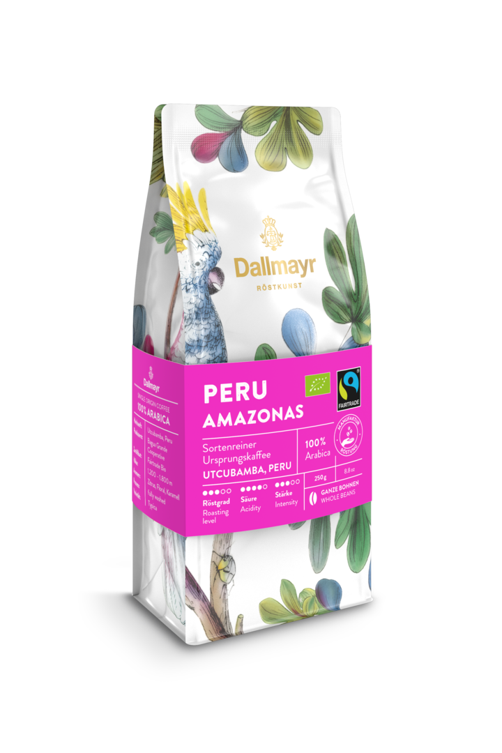 Röstkunst Peru Amazonas 250g ganze Bohne von Alois Dallmayr Kaffee OHG