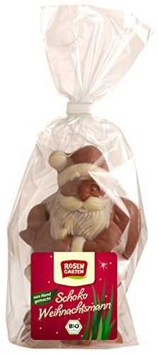 Rosengarten Vollmilch-Weihnachtsmann, geschminkt (80 g) - Bio von Unbekannt