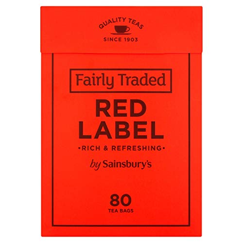 Sainsbury's Red Label Back Tea | 80 Teabags | Fairtrade Tea from England von oumebiu