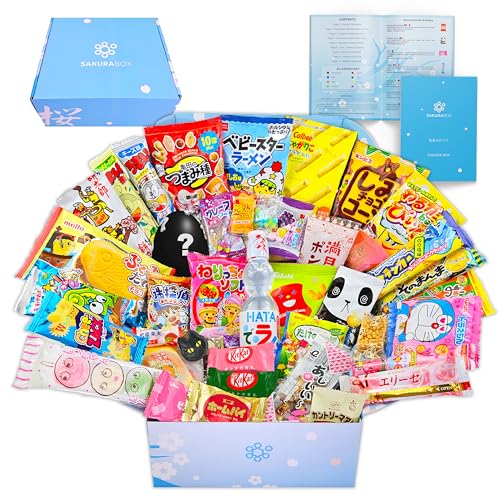 Sakura Box Dagashi Set Japanische Süßigkeiten Schokolade Snacks Geschenkpackungen