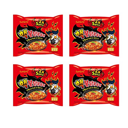 Samyang Hack Buldak Bokeum Ramen 4 Stück Hot Spicy Fire Nudel würzig von SAMYANG