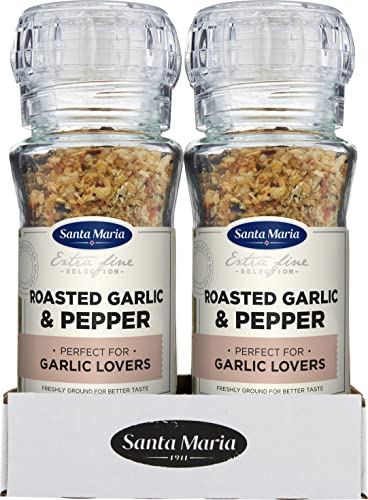 Santa Maria Geröstete Knoblauch- und Pfeffermühle, 80 g, 6 Stück von Santa Maria