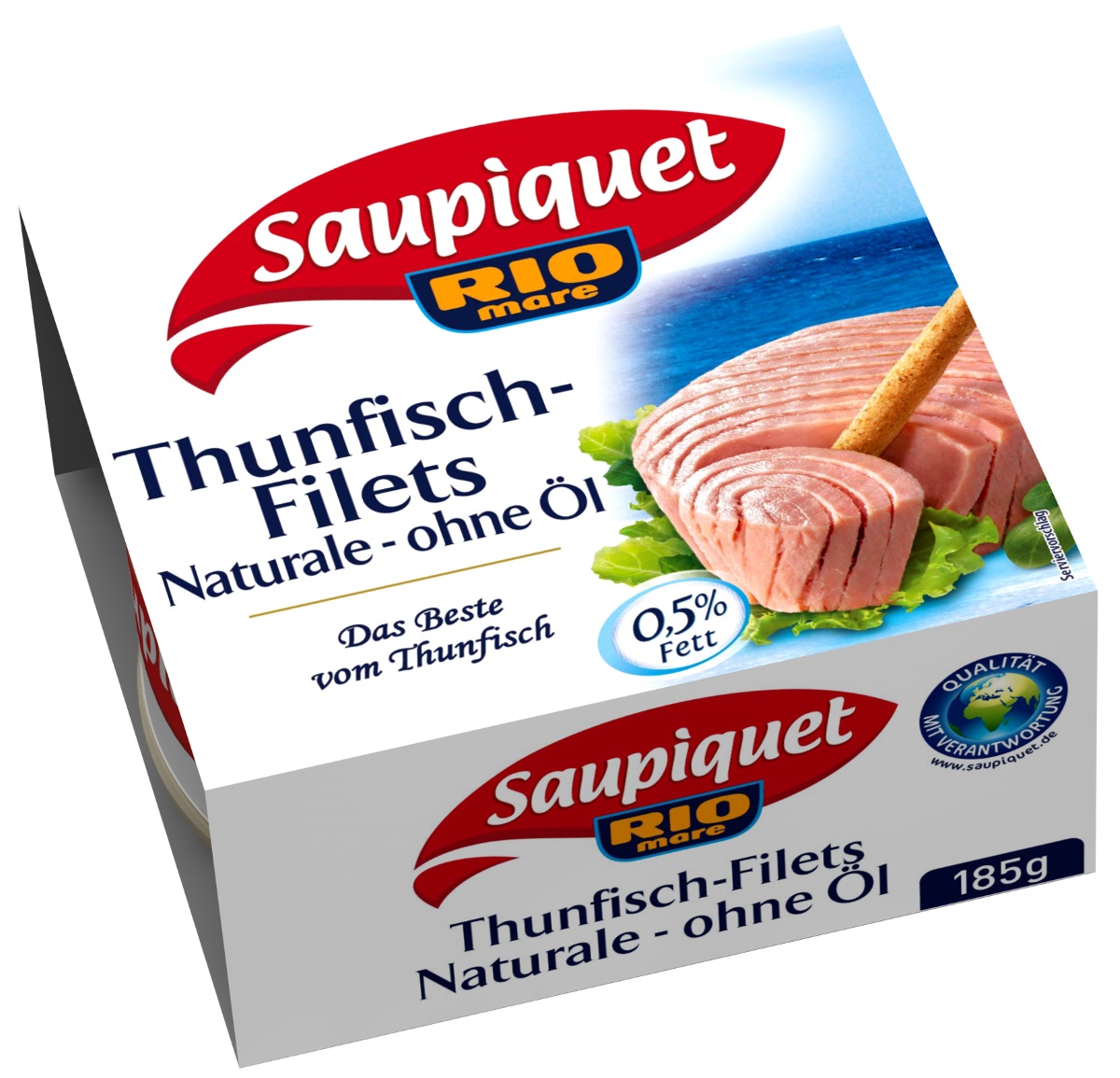 Saupiquet Thunfischfilets Naturale ohne Öl 185G