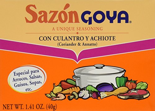 Sazon Goya Con Culantro y Achiote 1.41oz (Pack of 3) von Goya