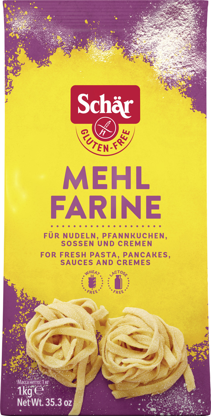 Schär Mehl für Nudeln, Pfannkuchen, Sossen und Cremes 1KG