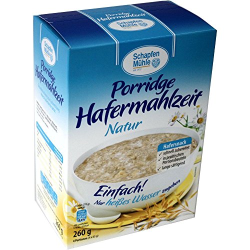 Schapfen Mühle Porridge Hafermahlzeit Natur (260g Packung)