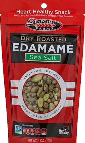 Seapoint Farms Dry Roasted Edamame, Lightly Salted, Pouches, 4 oz von SEAPOINT FARMS