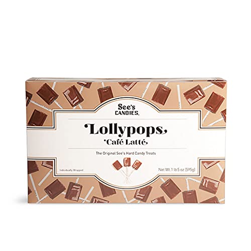 See's Candies 1 lb. 5 oz. Cafe Latte Lollypops