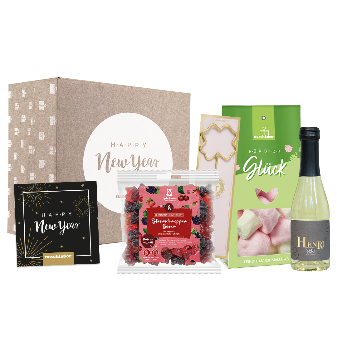 Silvester Geschenkbox – Viel Glück