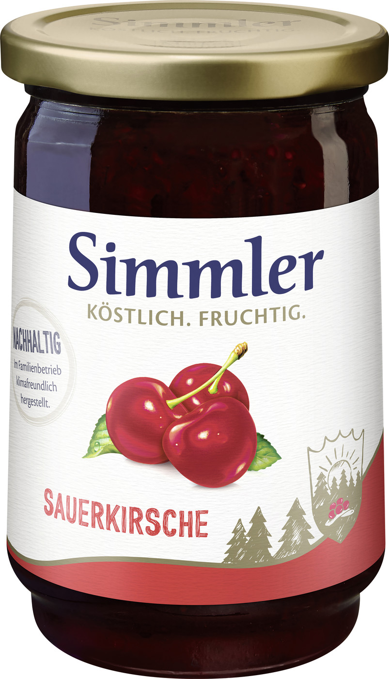 Simmler Konfitüre EXTRA Sauerkirsche 450G