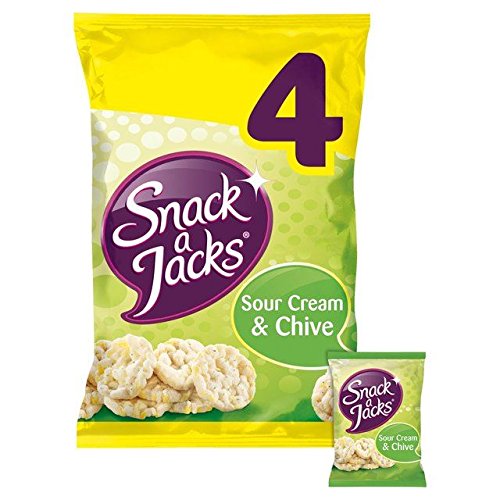 Snack a Jacks Sour Cream & Chive Rice Cakes 4 x 22g von Snack a Jacks