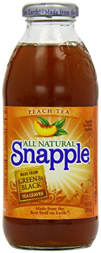 Snapple Peach Tea Bottles 16 fl oz/473 ml (Pack of 6) von Snapple