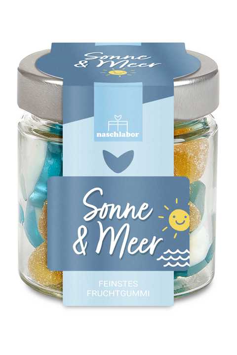 Sonne & Meer 120g Naschglas - Strandurlaub im Glas