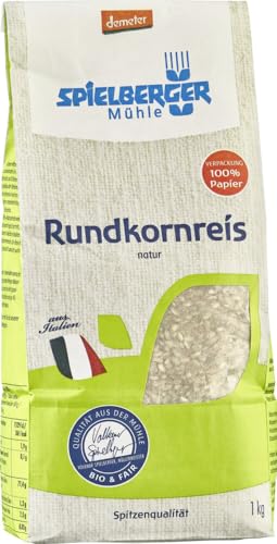 Spielberger Bio Rundkornreis, natur, demeter (1 x 1 kg) von Spielberger Mühle