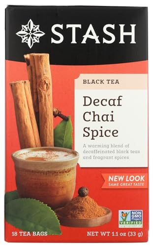 Stash Tea - Erstklassiger Chai Gewürz Decaf Tee - 18 Teebeutel