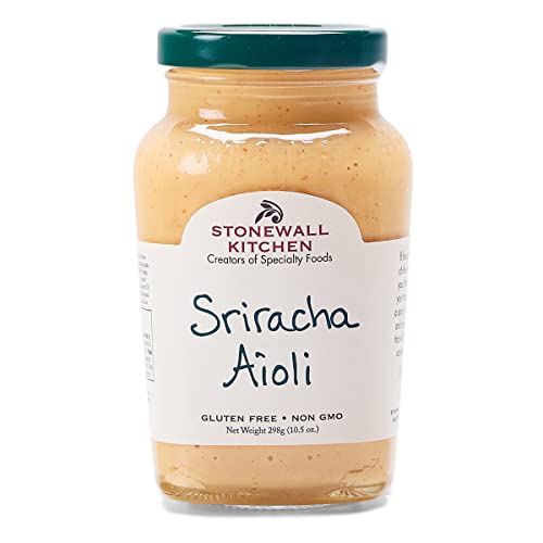 Stonewall Kitchen Sriracha Aioli, 298g Glas, Köstlich-scharfe Aioli mit sonnengereiften Chilis für Burger, Fleisch und Sanwiches von Stonewall Kitchen