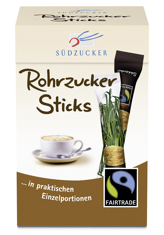 Südzucker Fairtrade Rohrzucker Sticks 250G