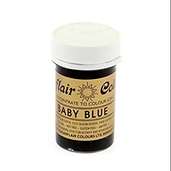 Sugarflair Essbare Fondant Paste Farbe 25g -Bably Blue Braun