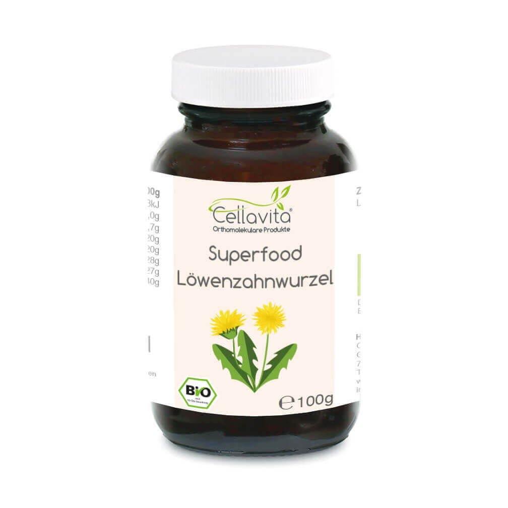 Superfood L?wenzahnwurzel bio Pulver 100g im Glas