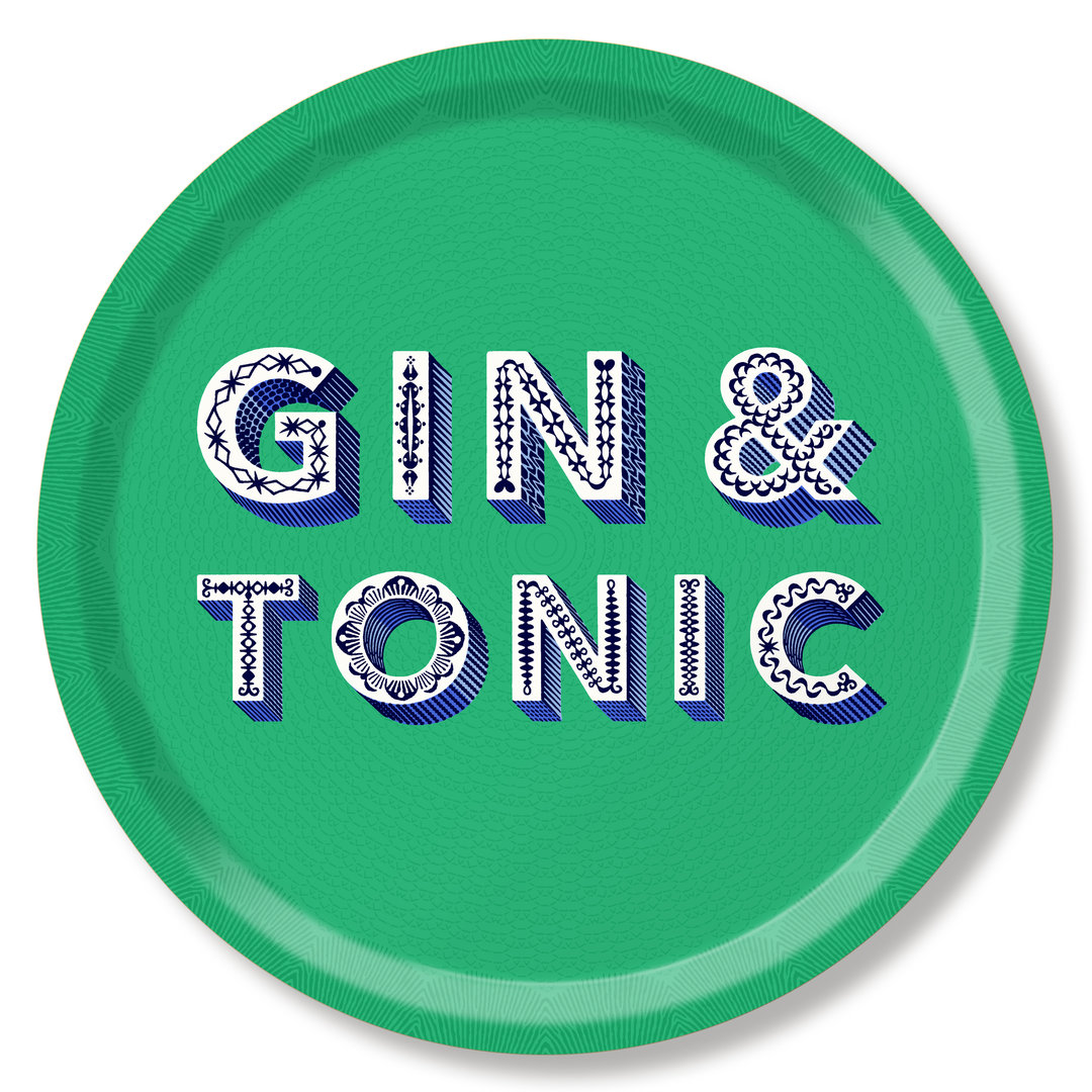 Tablett Gin Tonic Grün von Jamida AB