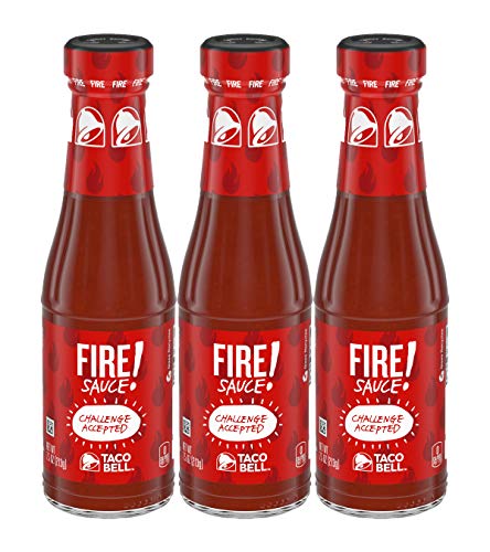 Taco Bell Sauce,fire, 7.5 Ounce Bottle (Pack of 3) by N/A