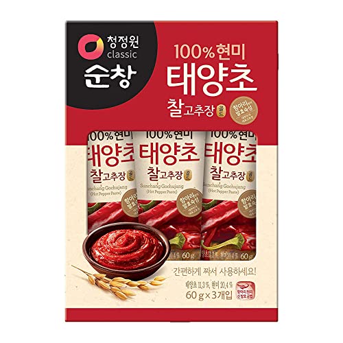 Taeyangcho Red Chili Paste Gold, Tube Type (3 Pack of 2.11 Oz) By Chung-Jung-One von Chung Jung One