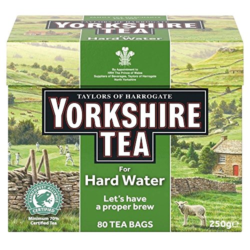 Taylors of Harrogate Yorkshire Hartes Wasser Tee (80) - Packung mit 2 von Taylors of Harrogate