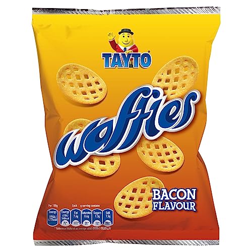 Tayto Waffles Bacon Flavour Snacks (24 x 26 g) Packungen aus Irland von Tayto von Tayto