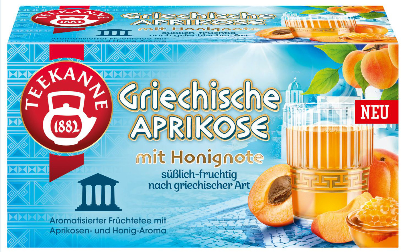 Teekanne Griechische Aprikose 20ST 45G