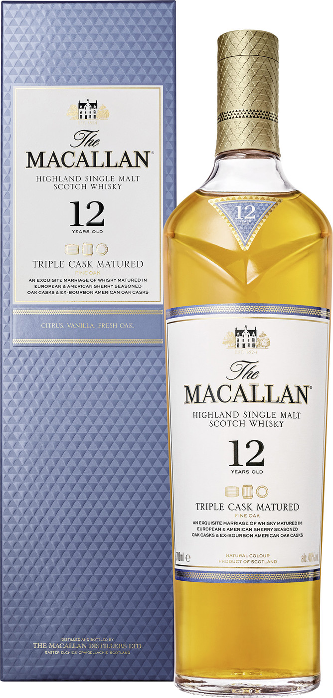 The Macallan Whisky 12 Jahre Triple Cask 40% GP 0,7L