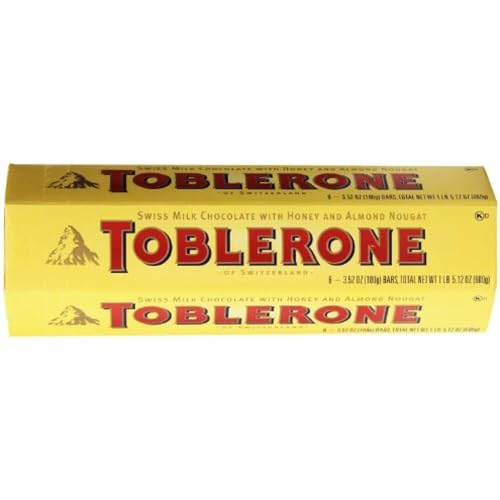 Toblerone Swiss Milk Chocolate with Honey and Almond Nougat, 600 Gram by Toblerone von Toblerone