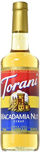 Torani - Macadamianuss (750 ml), Getränke- & Kaffee-Sirup, ausschließlich mit Rohrzucker und natürlichen Aromen von Torani