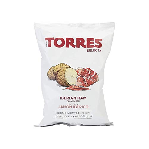 Torres Selecta Jamón Ibérico - Premium Kartoffelchips Mit Ibérico Schinken (1 x 150 g) von Torres Selecta