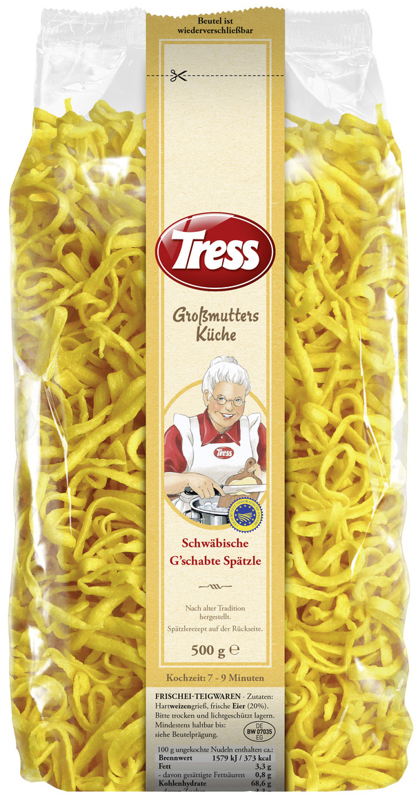 Tress Großmutters Küche Schwäbische Geschabte Spätzle 500G