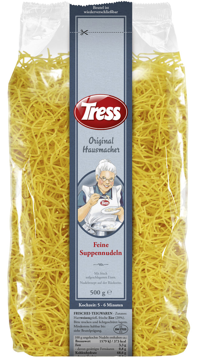 Tress Original Hausmacher Feine Suppennudeln 500 g